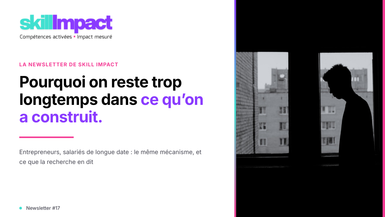 Pourquoi on reste trop longtemps dans ce qu'on a construit ?